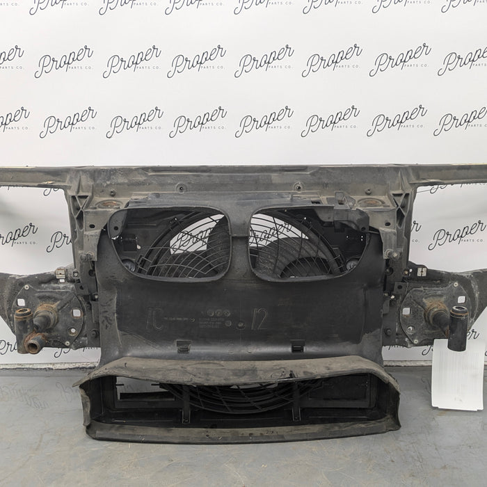 E46 330Ci 328Ci 323Ci 325Ci Front Radiator Support Shroud Panel & Air Conditioning A/C Pusher Fan 51717111691  *Damage*
