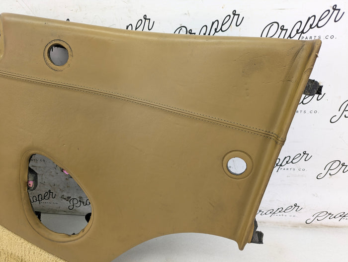 Porsche 996.2 911 Carrera 4 Cabriolet Convertible Right/Passenger Side Rear Interior Trim Panel Savanna Beige Leather 99655507213