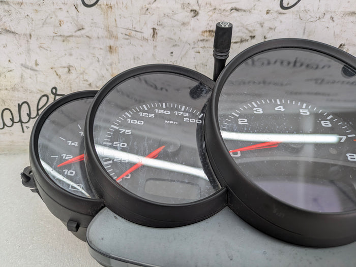 Porsche 996.2 911 Carrera 4 Automatic Tiptronic Instrument Gauge Cluster Tachometer Speedometer MPH 9966412240370C