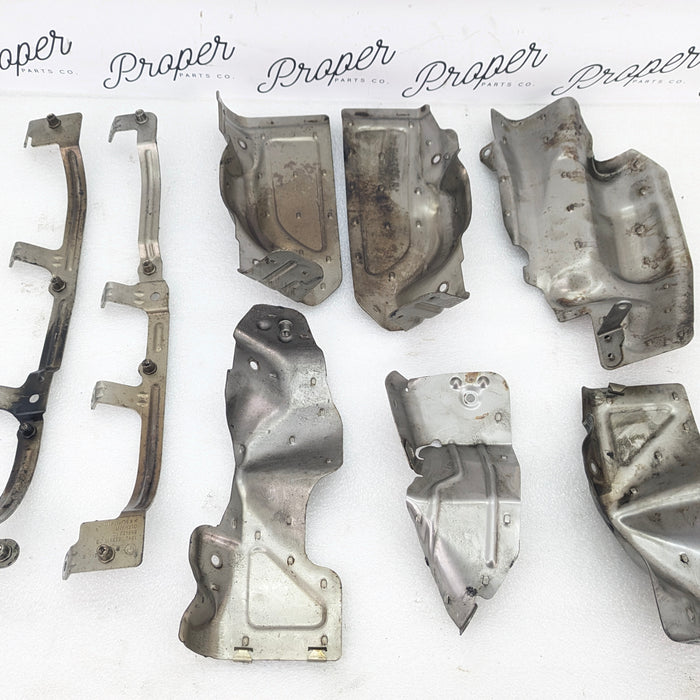 BMW E60 E61 M5 E63 E64 M6 S85 Engine Oil Pump Heat Shields & Plates Set 7835887/2282930/7835888