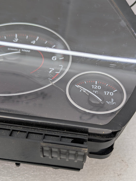 BMW F30 335xi Instrument Gauge Cluster Speedometer Tachometer KPH 9232895/9295860 *DAMAGED*