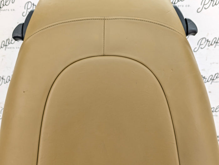 Porsche 996.2 911 Carrera 4 Front Left/Right Seats Savanna Beige Leather W/Porsche Crest