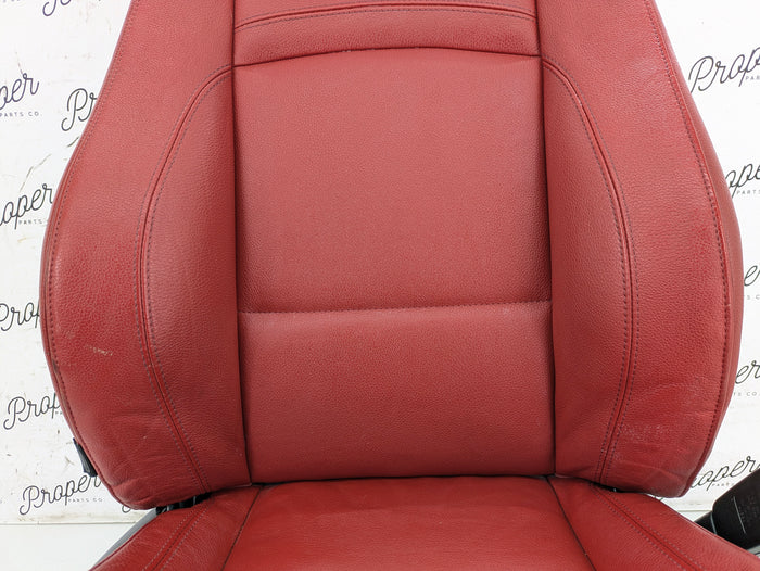 BMW E92 M Sport Interior Seats Set Coral Red Leather 8695884/6970729/6970730/9168956/6962584/7119846/7119815