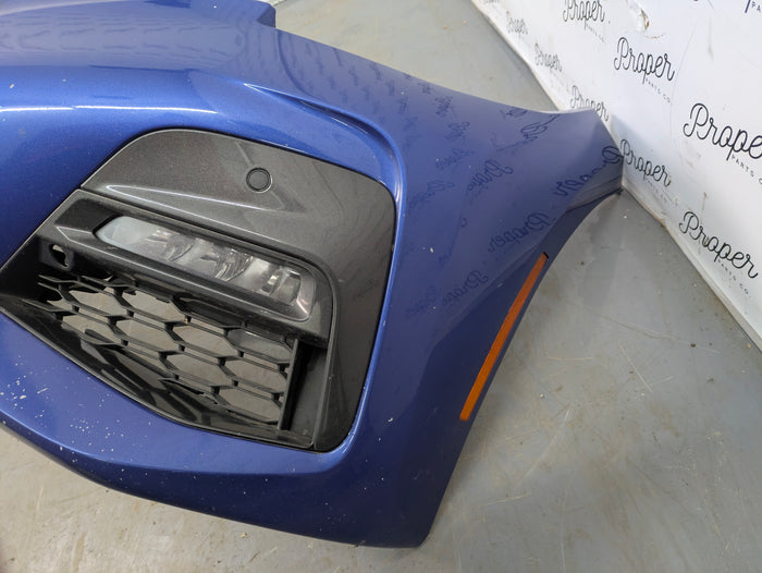 BMW G20 330ix M340ix 330ex M Sport Front Bumper W/PDC Sensors & LED Fog Lights Portimao Blue Metallic (C31) 51118099899