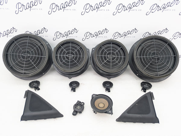 2018 Audi 8U Q3 Bose Sound Front & Rear Door Dash Mid Range & Tweeter Speaker Set 8r0035415