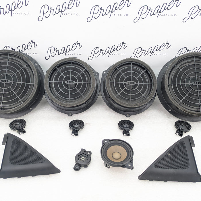 2018 Audi 8U Q3 Bose Sound Front & Rear Door Dash Mid Range & Tweeter Speaker Set 8r0035415