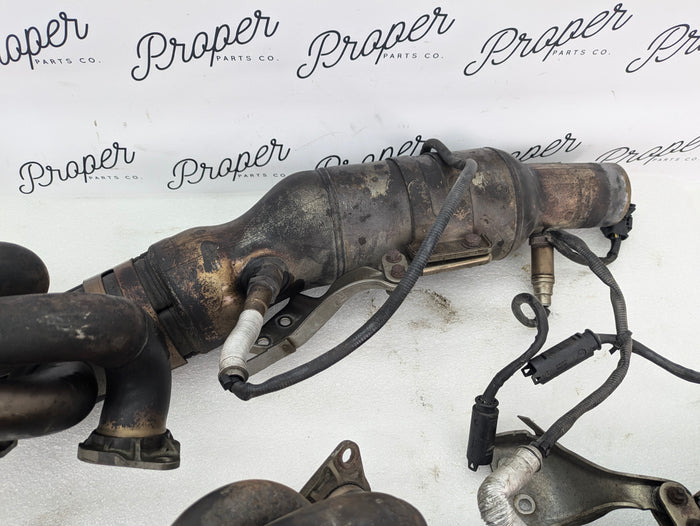 BMW E60 E61 M5 E63 E64 M6 S85 Exhaust Manifold Headers Left & Right Catalytic Converter Set 7836402/7836403