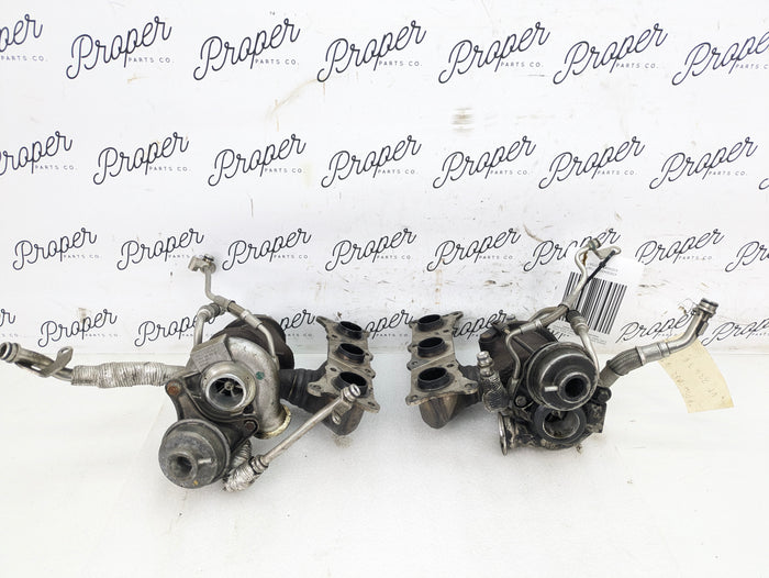 BMW E82 E88 E90 E92 E93 135i 335i N54 Turbo Chargers Exhaust Manifold Pair *CORE* 7583865