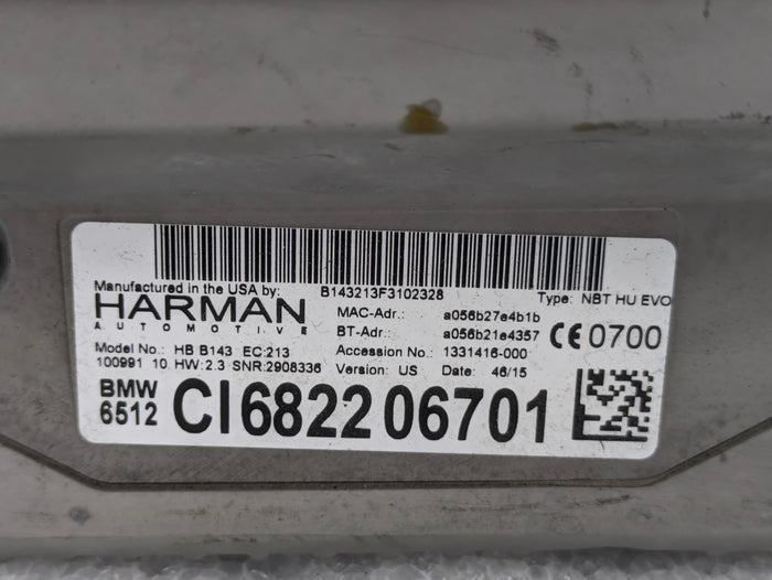 BMW F22 F23 228xi M235xi 230xi M240xi iDrive Navigation NBT EVO Headunit CD Player Radio 6822067