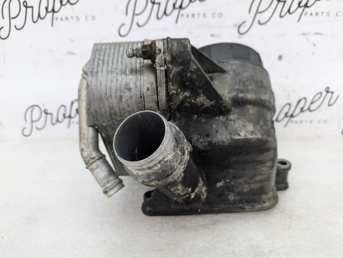 BMW E60 E61 F10 F30 F25 X3 Z4 N52 N54 Engine Oil Filter Housing & Thermostat Assembly 7516383