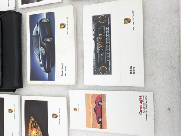 Porsche 996 911 Carrera 4 Cab Owners Manual W/Booklet Case & Vehicle Info Books Wkd99602102