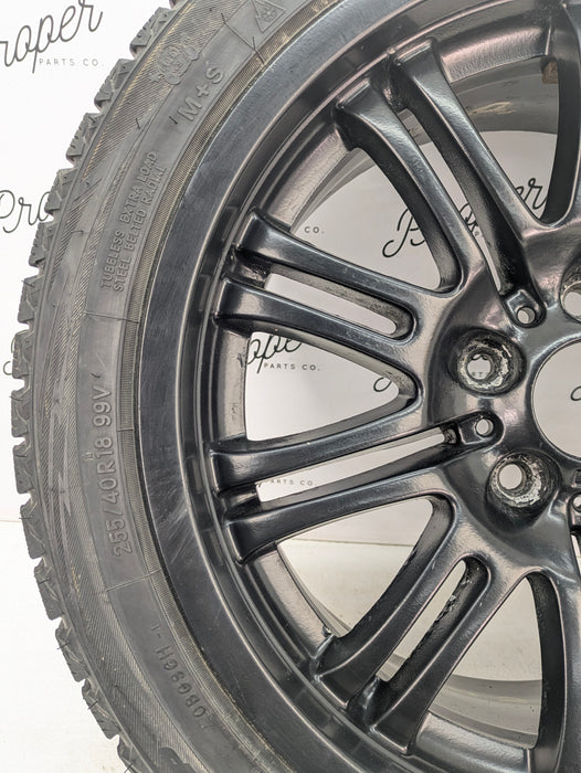 BMW E46 M3 OEM Black Staggered Style 67 Front M-Double Spoke Wheels/Rims Set Of 4 18X8 18x9 2229950/2229960 *Note*
