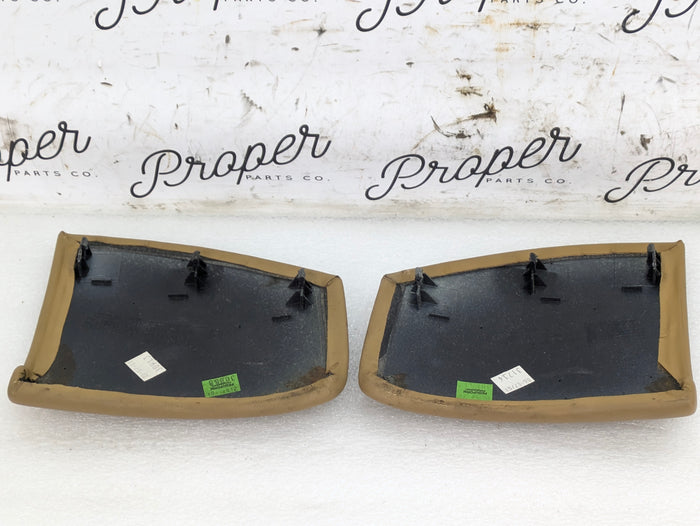 Porsche 996.2 911 Carrera 4 Left/Right Center Console Trim Set Savanna Beige Leather 99655209107/99655209207