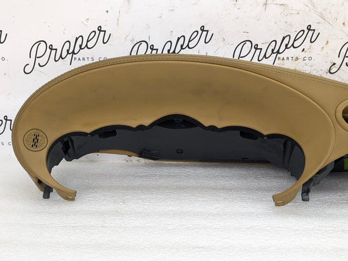 Porsche 996.2 911 Carrera 4 Dashboard Instrument Gauge Cluster Surround Trim Savanna Beige Leather 99655205903