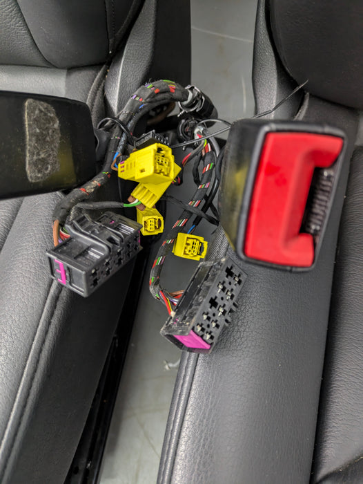 2018 Audi 8U Q3 Front Black Leather Seats Set Left Right Complete