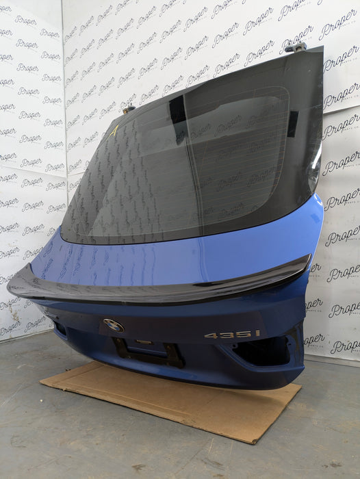 BMW F36 435XI Grand Coupe Rear Trunk Lid Hatch Tail Gate Estoril Blue Metallic