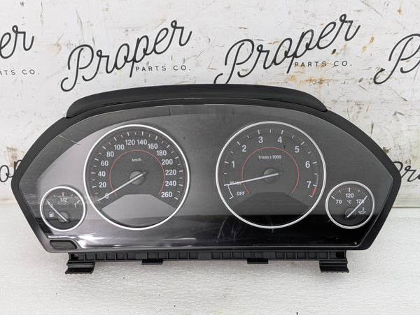 BMW F36 435xi Instrument Gauge Cluster Speedometer Tachometer KPH 9232895/6804979 *DAMAGED*