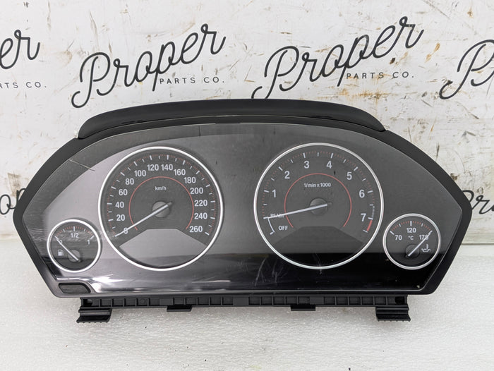 BMW F36 435xi Instrument Gauge Cluster Speedometer Tachometer KPH 9232895/6804979 *DAMAGED*