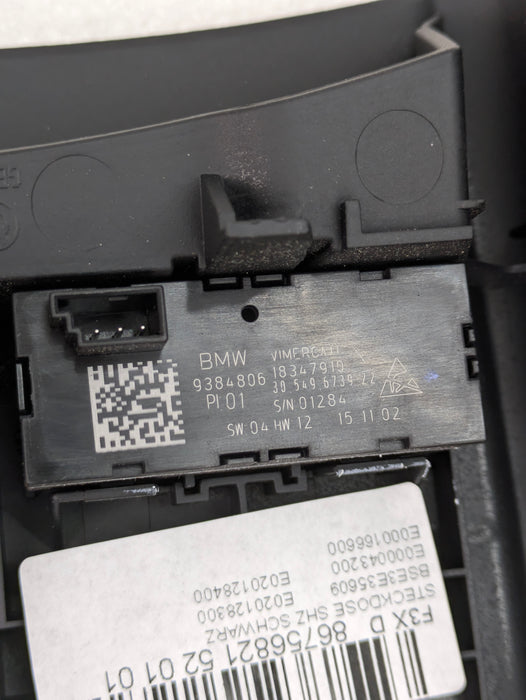 BMW F36 435xi Rear Facing Vent Center Console Vent Trim & Heated Seat Buttons 8675682/9222045/9384805/9384806