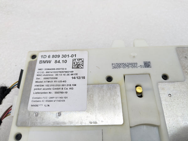 BMW F36 435XI Telematics Communication Control Uni Module 6809301/84101D6809301