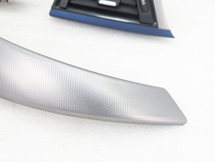 BMW F32 F33 435xi 428xi 440xi 430xi M Sport Aluminum Hexagon & Blue Interior Trim Set