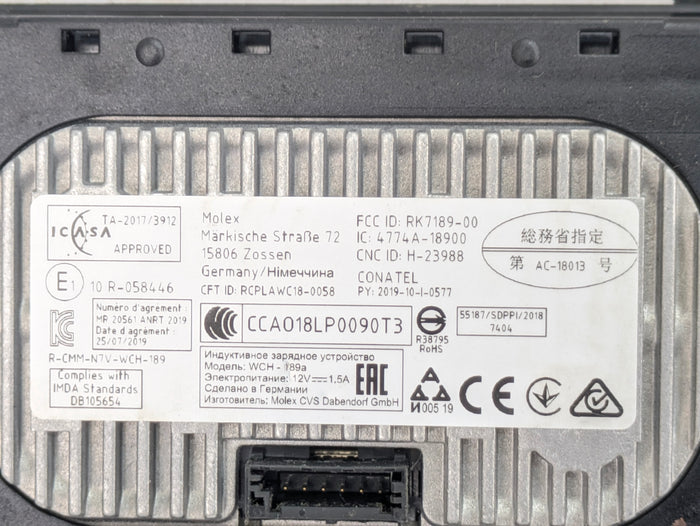 BMW G22 G23 G20 G26 430ix 330ix 330ex Wireless Phone Charging Tray Pad Assembly 5A1DB18