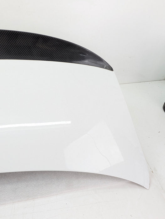 BMW E92 M3 335i 328i LCI Coupe Trunk Lid W/Aftermarket Spoiler Alpine White (300) 41627254428