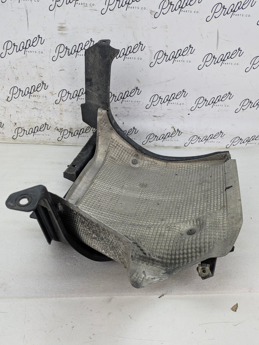 Porsche 996.2 911 Carrera 4 Rear Left Bumper Guide Bracket/Exhaust Muffler Heat Shield 99650547901