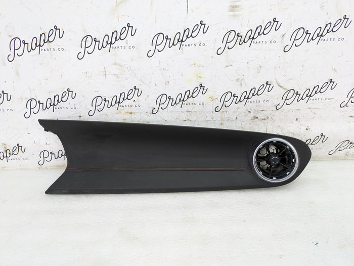 2018 Chevrolet 6th Gen Camaro 2SS Right/Passenger Side Dashboard Trim Panel Black Leather/Red Stitching 84124223/84091802
