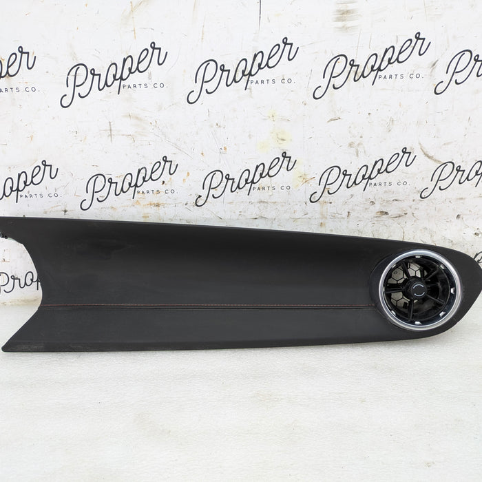 2018 Chevrolet 6th Gen Camaro 2SS Right/Passenger Side Dashboard Trim Panel Black Leather/Red Stitching 84124223/84091802