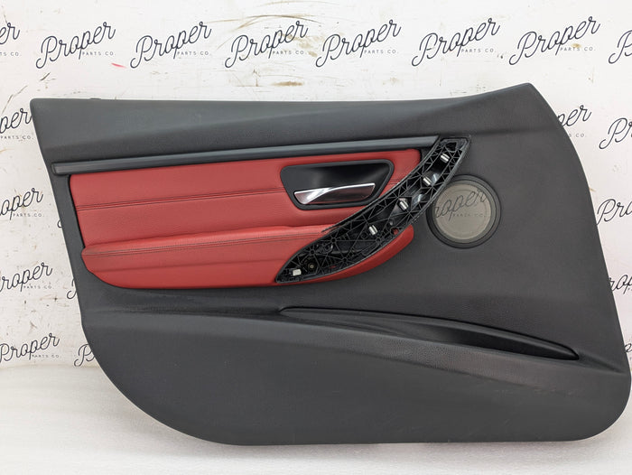 BMW F30 335xi M Sport Complete Red Interior Swap Kit Set Leather Coral Red Door Cards & Seats