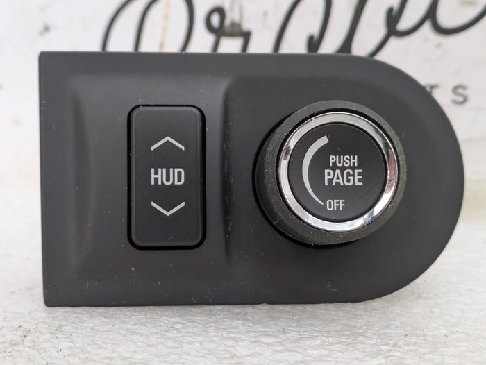 2015 Chevrolet 5th Gen Camaro 2SS HUD Head Up Display Control Switch Button 92224604