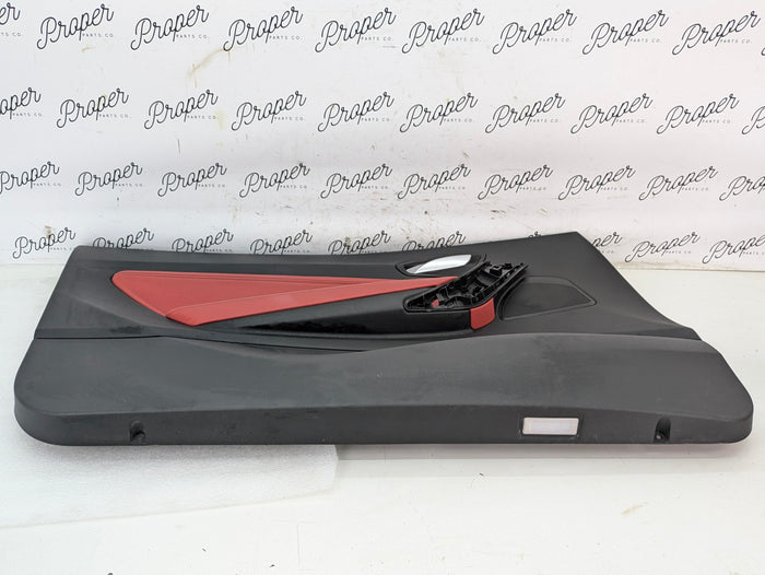 BMW F22 228xi M235xi 230xi M240xi Left/Driver Side Front Coral Red Interior Door Panel Card 7268403