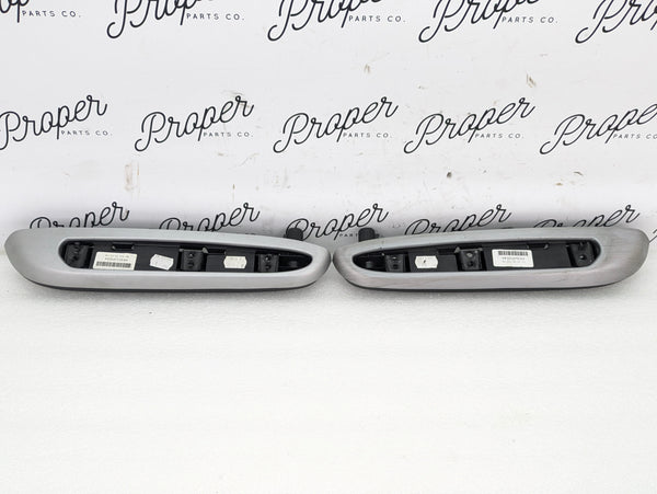 BMW E46 M3 330ci Coupe/Convertible Rear Panel Armrest Set Brushed Aluminum Trim 8241211/8241212