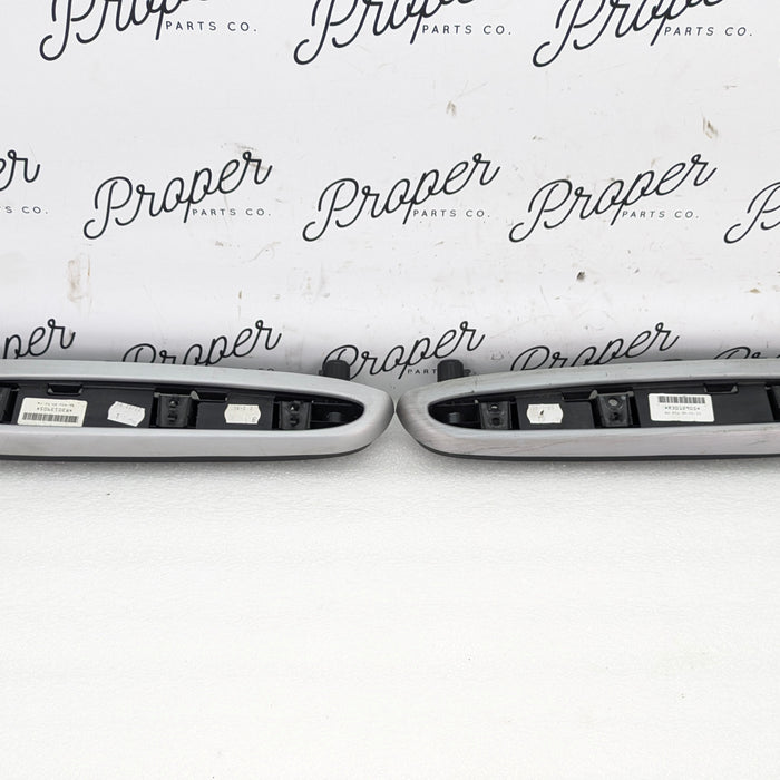 BMW E46 M3 330ci Coupe/Convertible Rear Panel Armrest Set Brushed Aluminum Trim 8241211/8241212
