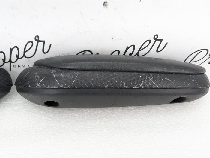 BMW E46 M3 330ci ZHP M Sport Convertible Rear Panel Armrest Set Black Cube Trim *Damaged*