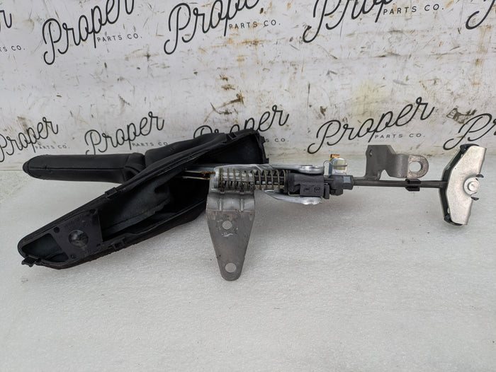 BMW F30 340xi Black Leather Parking Brake Lever/Handle/Boot 6799101/7846807