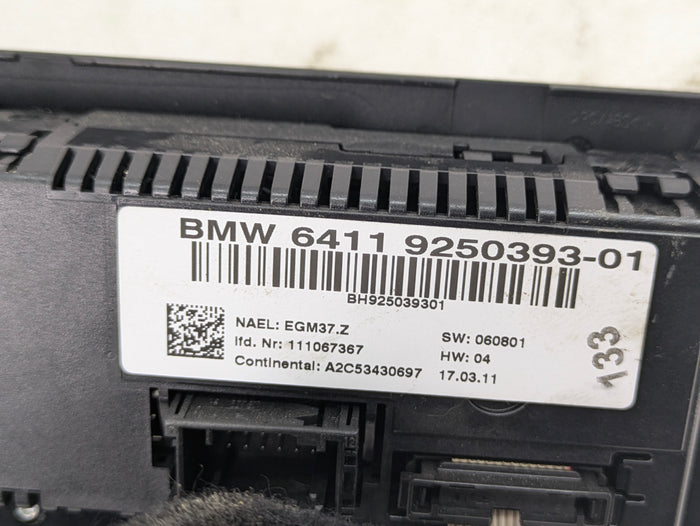 BMW E90 E91 E92 E93 335i 330i 328i 325i 323i Climate Control HVAC Buttons 9250393