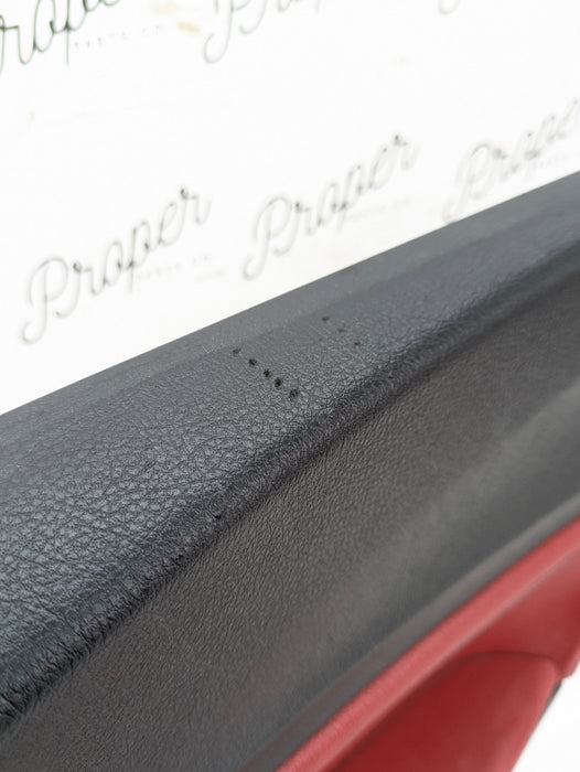 BMW F22 228xi M235xi 230xi M240xi Right/Passenger Side Rear Coral Red Interior Door Panel Card 7311484 *DAMAGED*