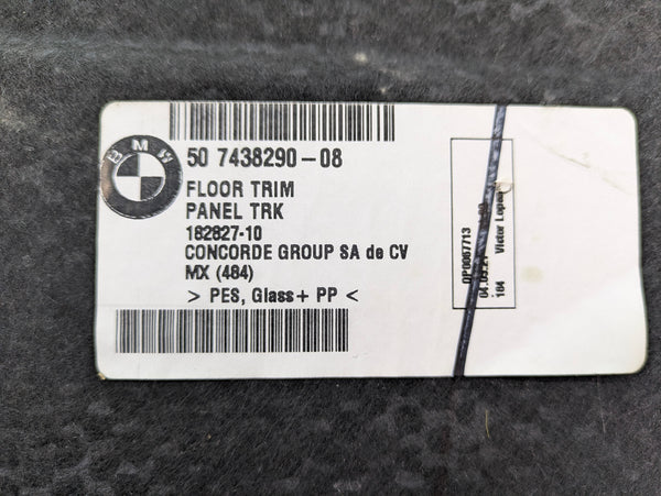 BMW G20 G22 330ix M340ix G80 G82 M3 M4 Trunk Carpet Floor Liner 7438290 *DAMAGED*