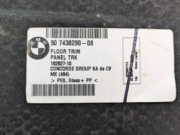 BMW G20 G22 330ix M340ix G80 G82 M3 M4 Trunk Carpet Floor Liner 7438290 *DAMAGED*