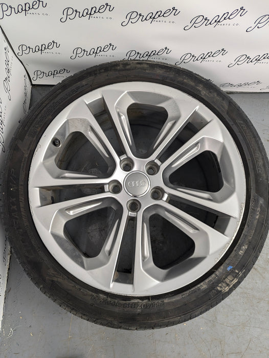 2015-2018 Audi 8U Q3 Aluminum Double 5 Spoke Wheel Set 8.5J X 19 Et 36 8U0601025AD