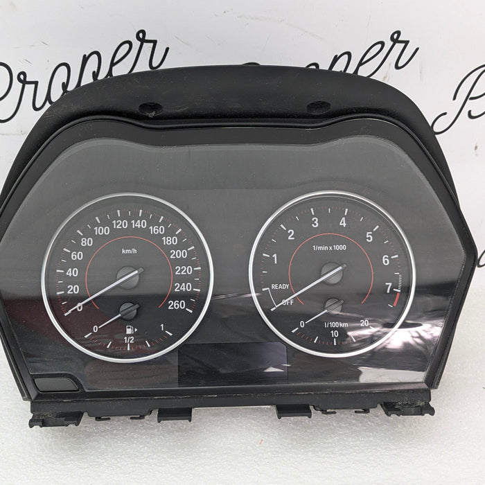 BMW F22 F23 228xi M Sport Instrument Gauge Cluster Speedometer Tachometer KPH 1912952/9295445