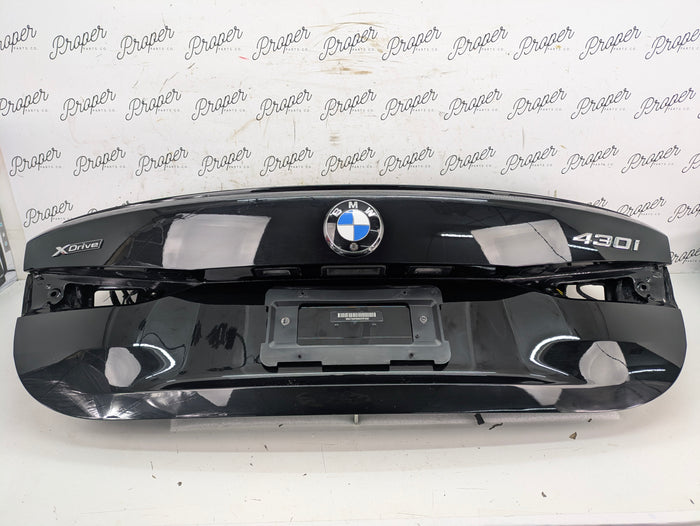 BMW G22 G82 430ix M440ix M4 Rear Trunk Lid W/Spoiler & Camera Black Sapphire Metallic (475) 41007956379
