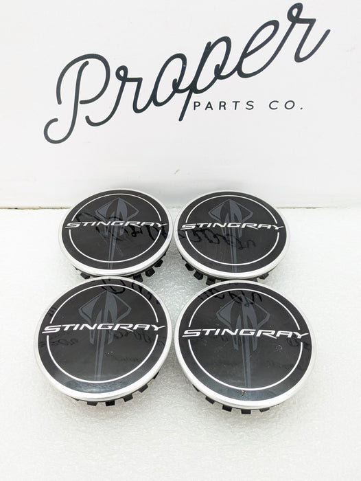 Chevrolet C7 Corvette Stingray Logo/Emblem/Badge Wheel Rim Center Caps Set Of 4 68mm 9595010/19301418