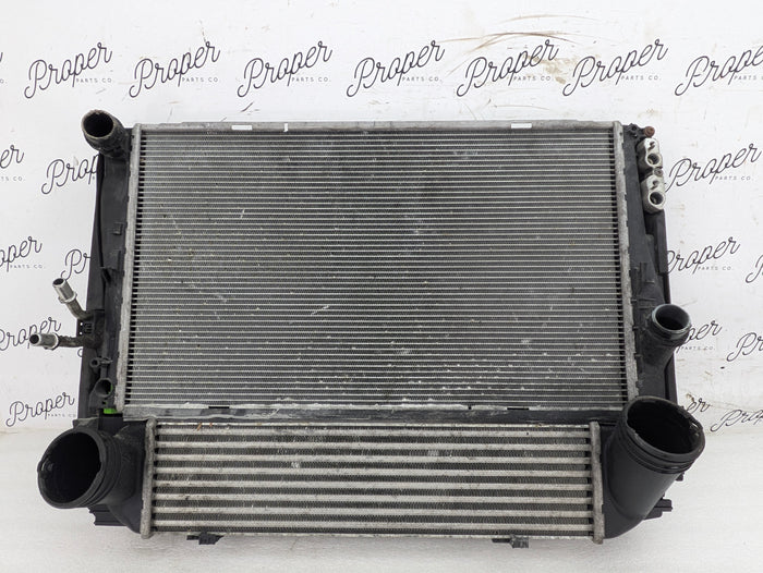 BMW E92 E93 E90 335xi 335i N55 N54 Manual Transmission Engine Cooling Pack Radiator/AC Condenser/Intercooler 17117558480