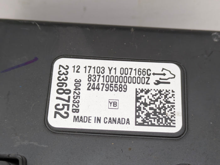 Chevrolet C7 Corvette Stingray Rear Trunk Lid/Hatch/Liftgate Control Module 23368752