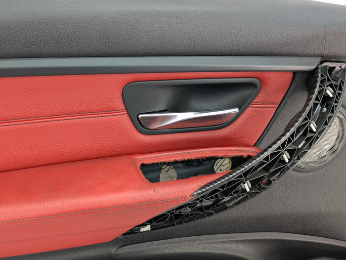 BMW F30 335xi M Sport Complete Red Interior Swap Kit Set Leather Coral Red Door Cards & Seats
