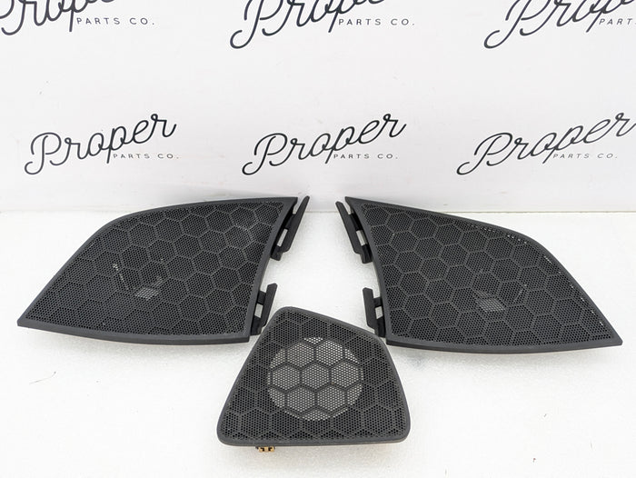 Chevrolet C7 Corvette Stingray Dashboard Audio Speaker Grille Set AMH47944/AMH02577/AMH24167