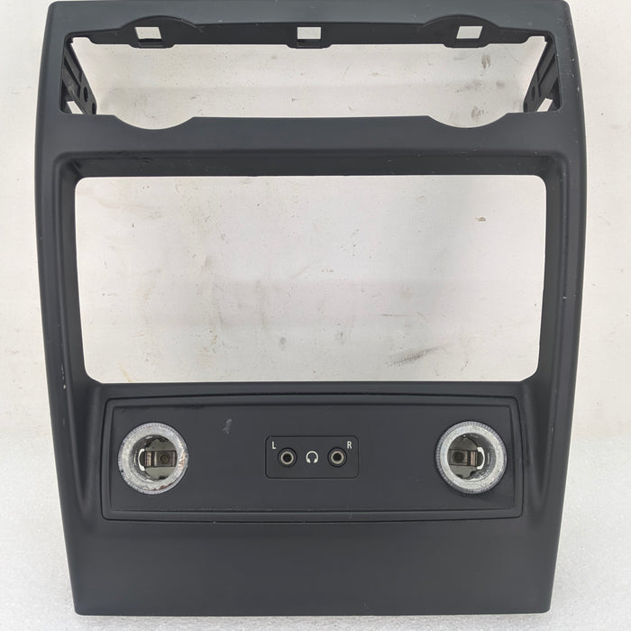 BMW E70 X5 M Center Console Rear Cover Trim & Headphone Jack Port 4915771